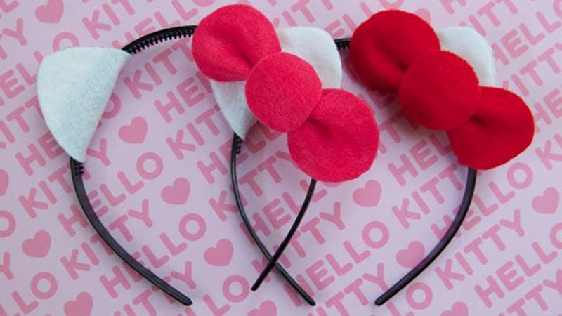 How to Make a Hello Kitty Party Headband