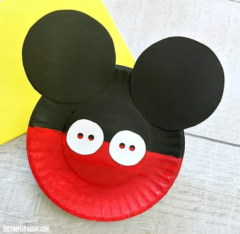 Mickey Mouse Paper Plate Craft