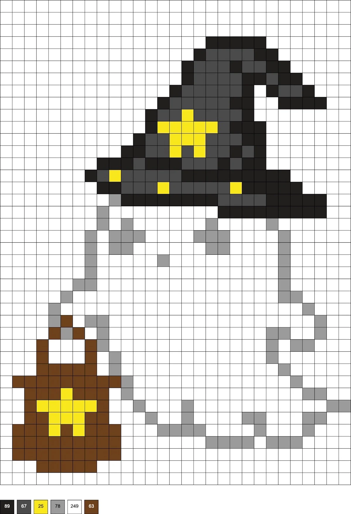 perler bead ghost