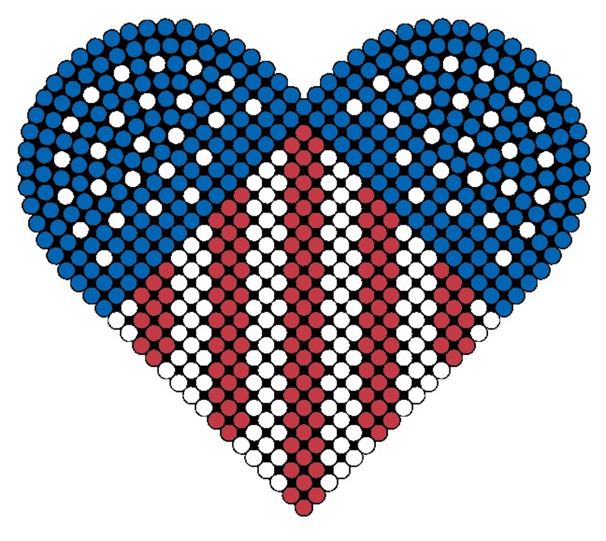 stars and stripes heart