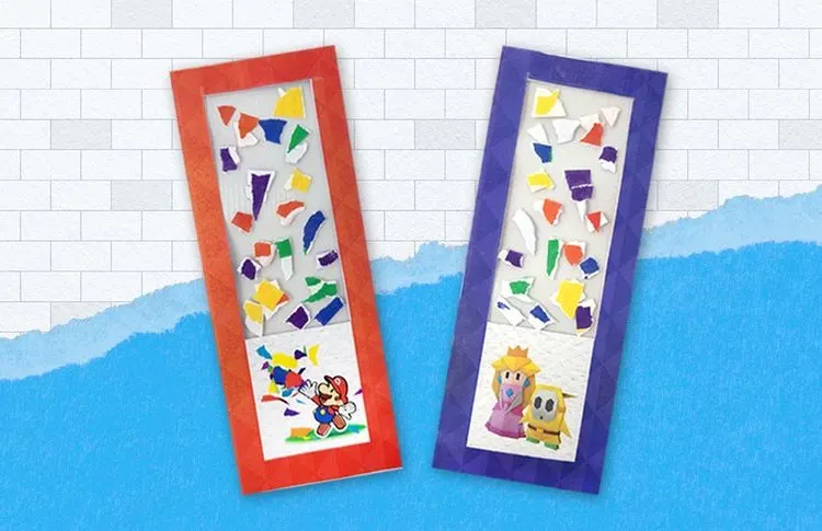 Mario Brothers Confetti Bookmarks