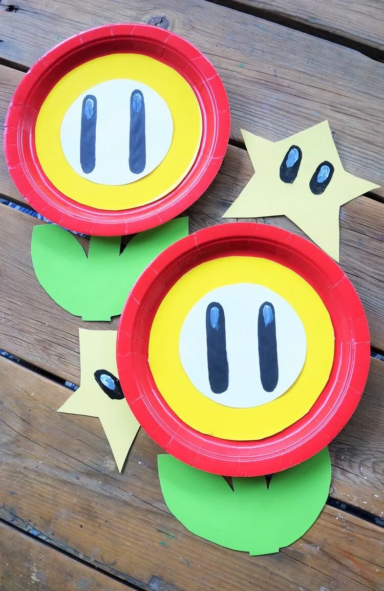 Paper Plate Flower Ups