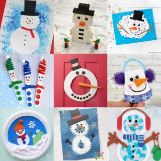 snowman crafts kids will love to make all winter long