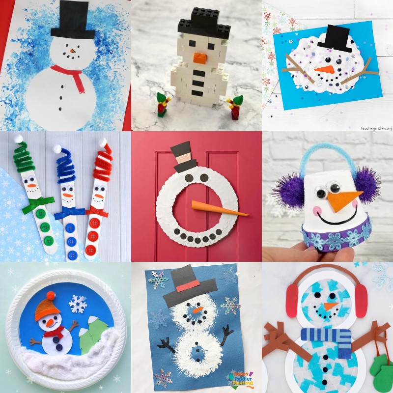 Snowman Crafts for Kids to Enjoy All Winter Long! - DIY Candy