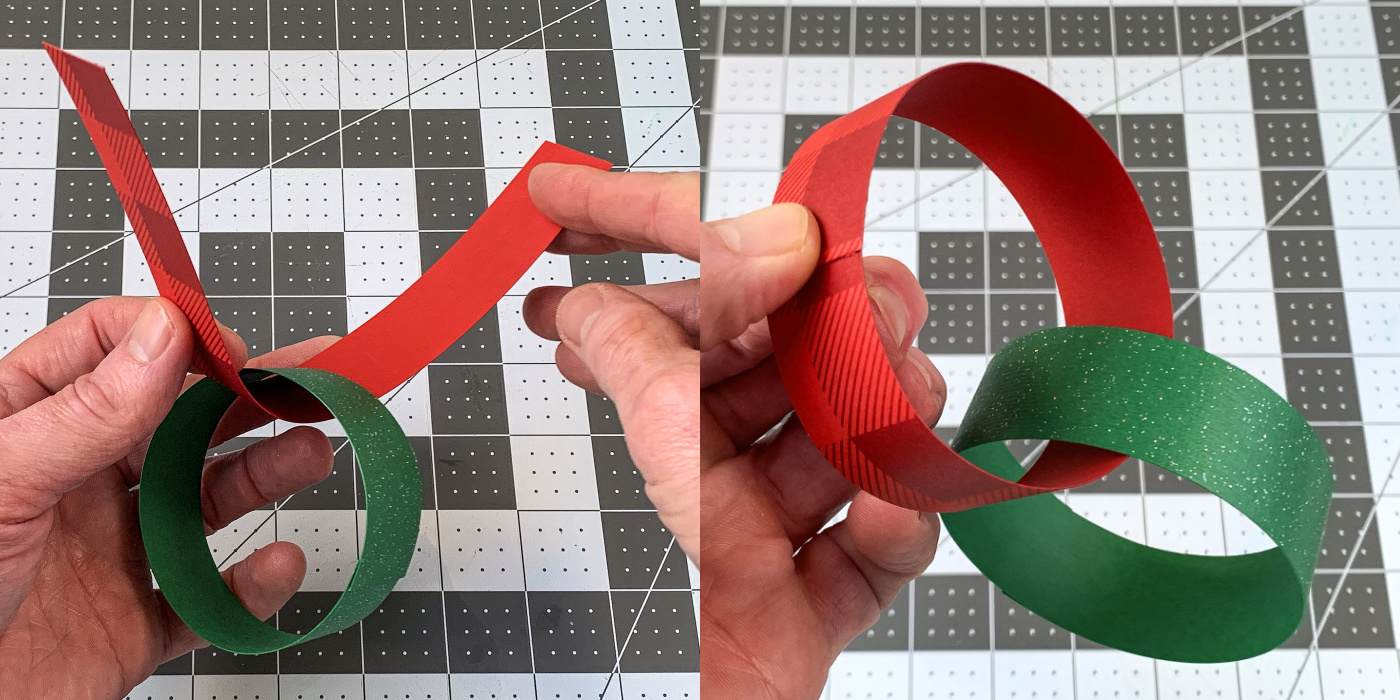 Gluing a red loop to form another link