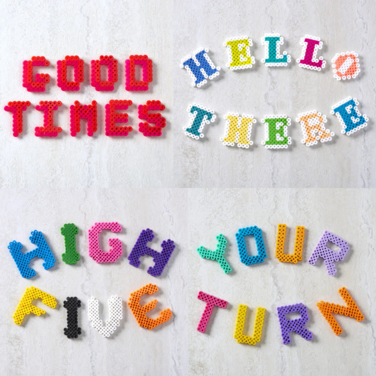 Perler bead alphabets feature image