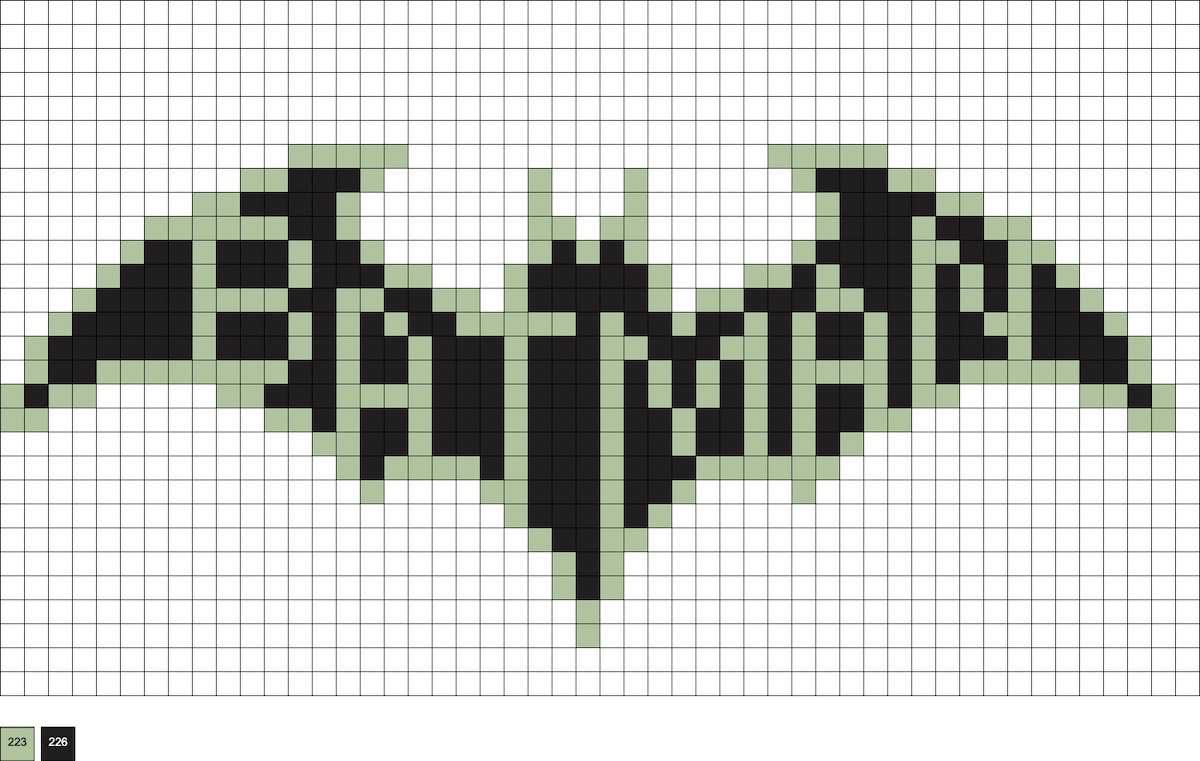 batman logo perler beads