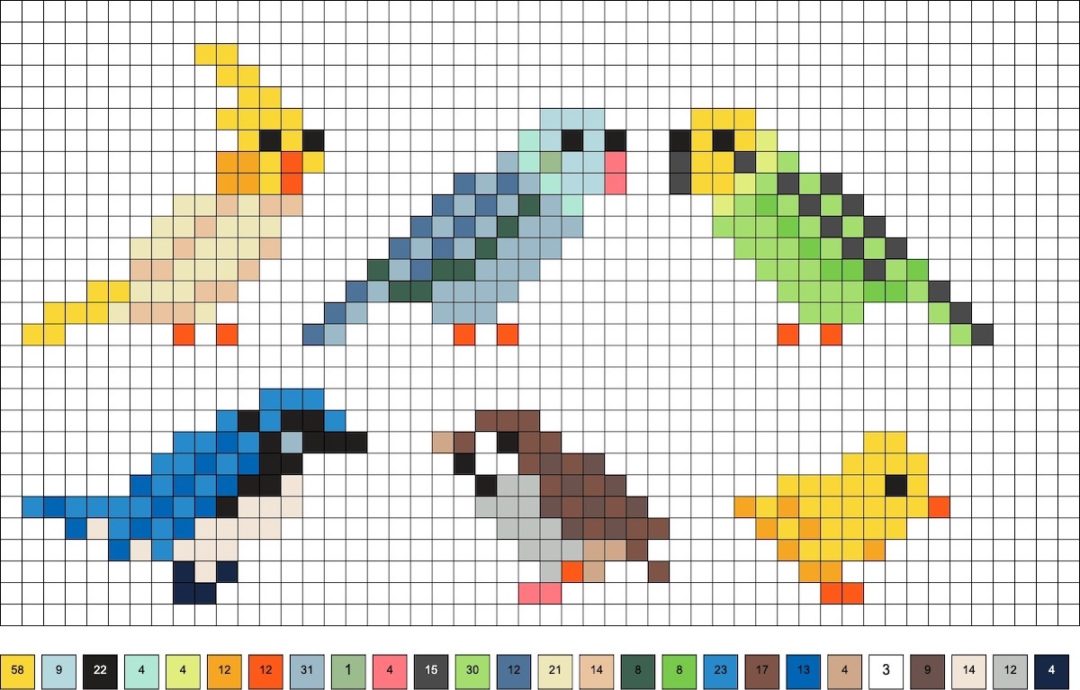 Bird Perler Beads (40+ Free Patterns!) - DIY Candy