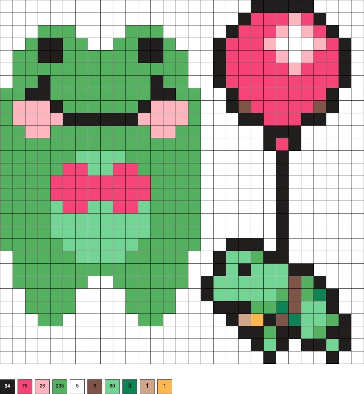 bow tie frog and balloon frog