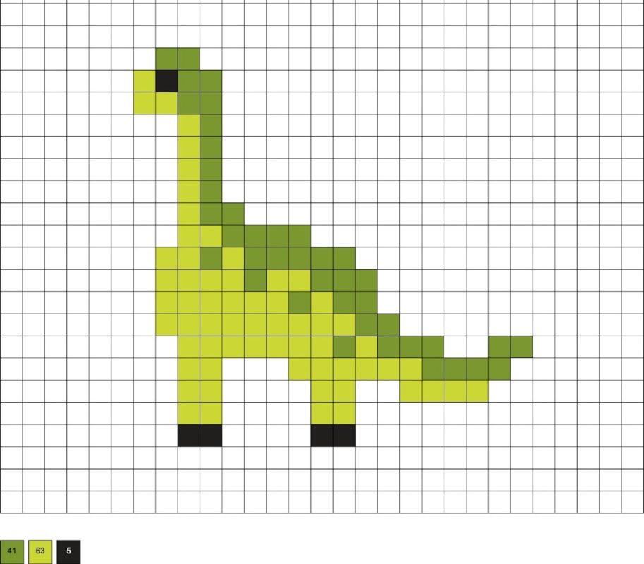 Dinosaur Perler Beads (40+ Free Patterns) - DIY Candy