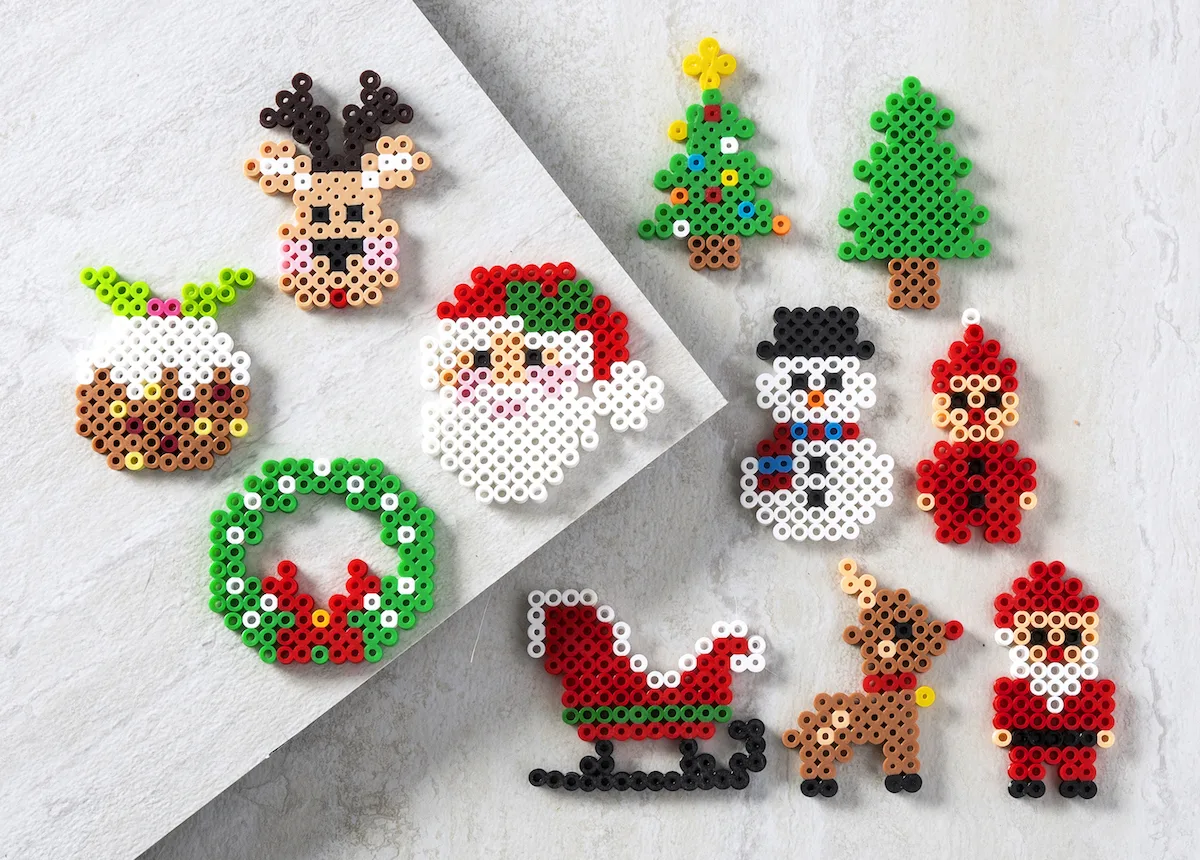 3 DIY Winter Themed Perler Bead Projects for Kids