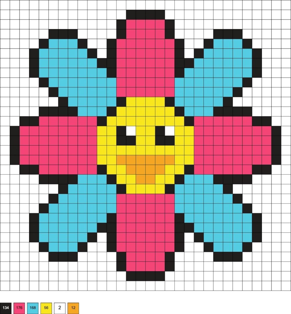 Flower Perler Beads (35+ Free Patterns!) - DIY Candy