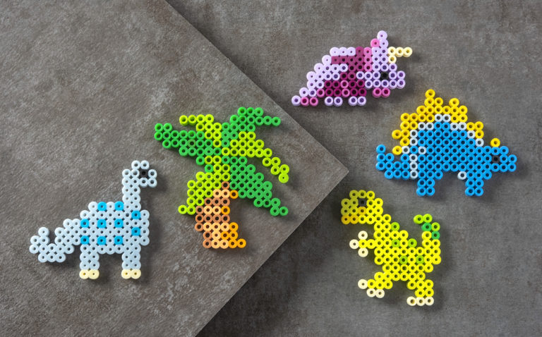 dinosaur perler beads