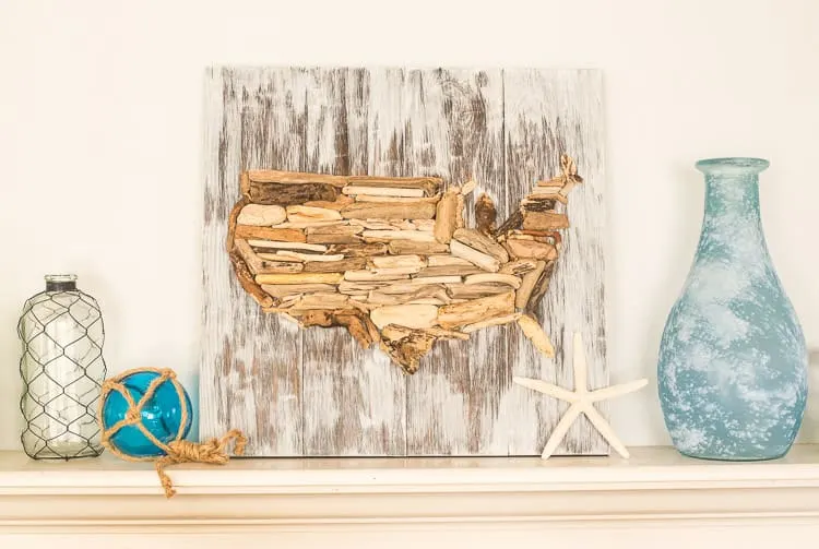 diy patriotic driftwood USA