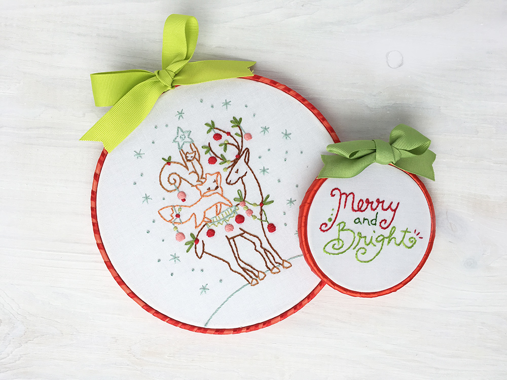 diy ribbon wrapped embroidery hoop frame