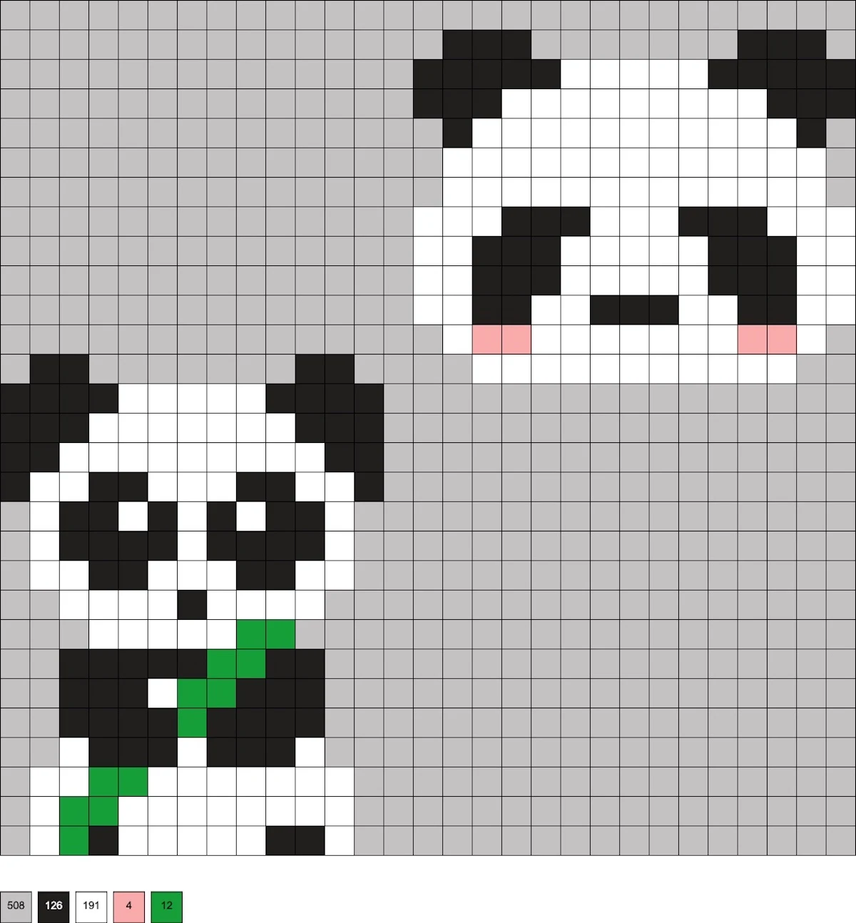 easy panda perler beads