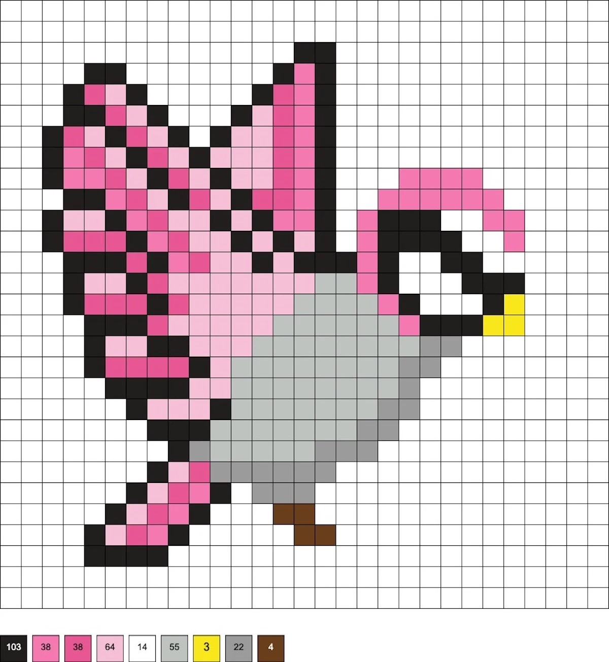 flying pink bird