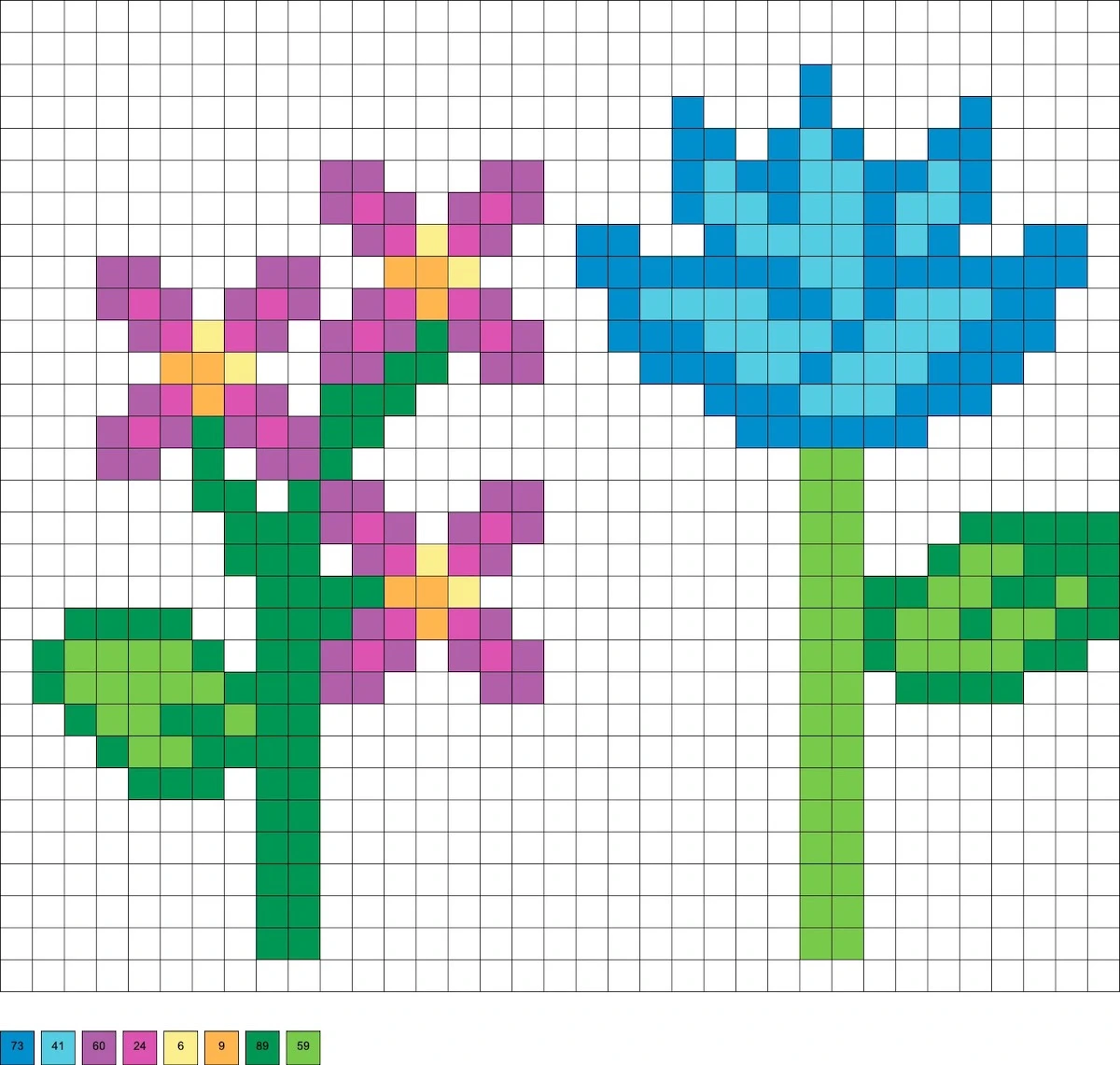 fuse bead flowers