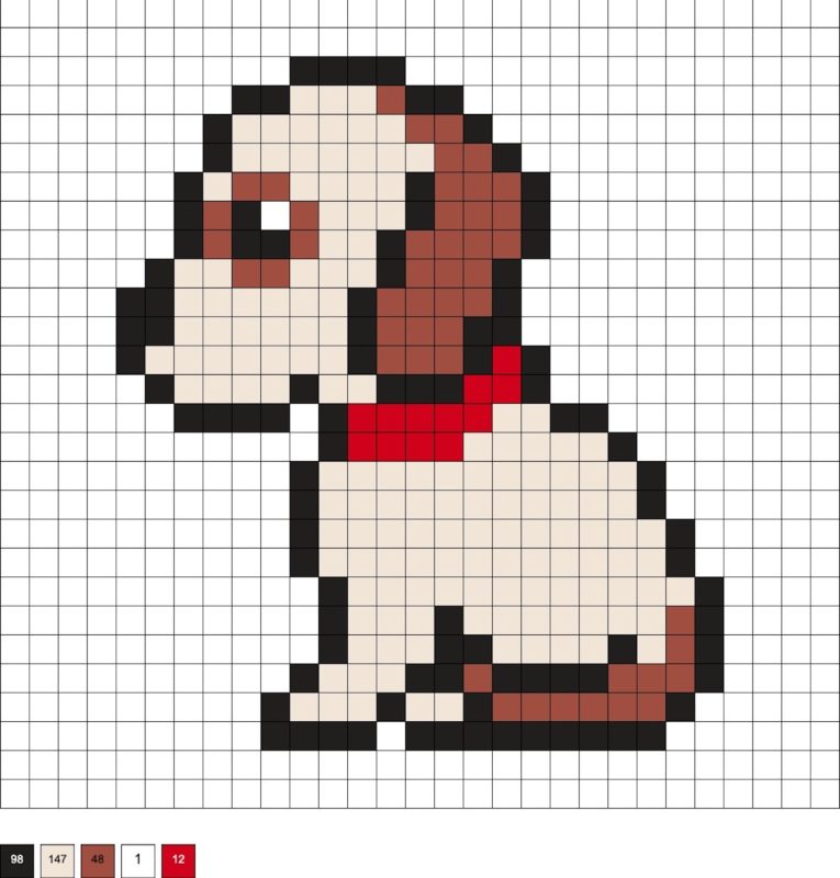 Dog Perler Beads (60+ Free Patterns!) - DIY Candy