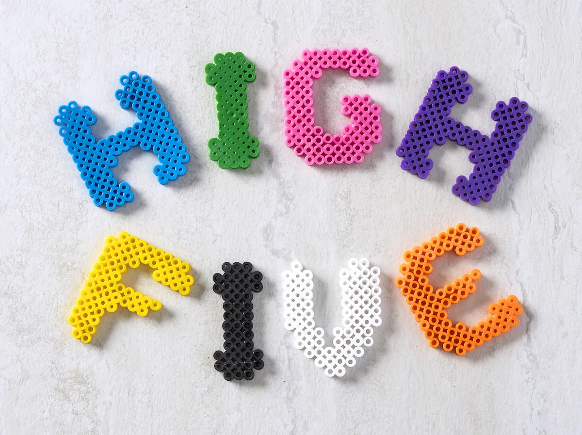 hama beads letters