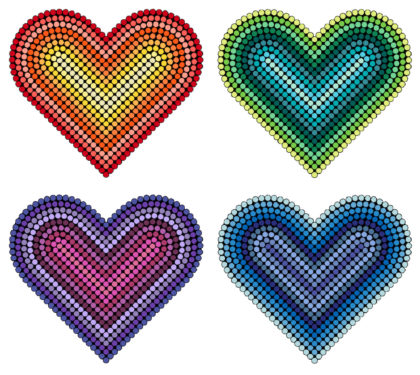 Heart Perler Beads (35+ Free Patterns!) - DIY Candy