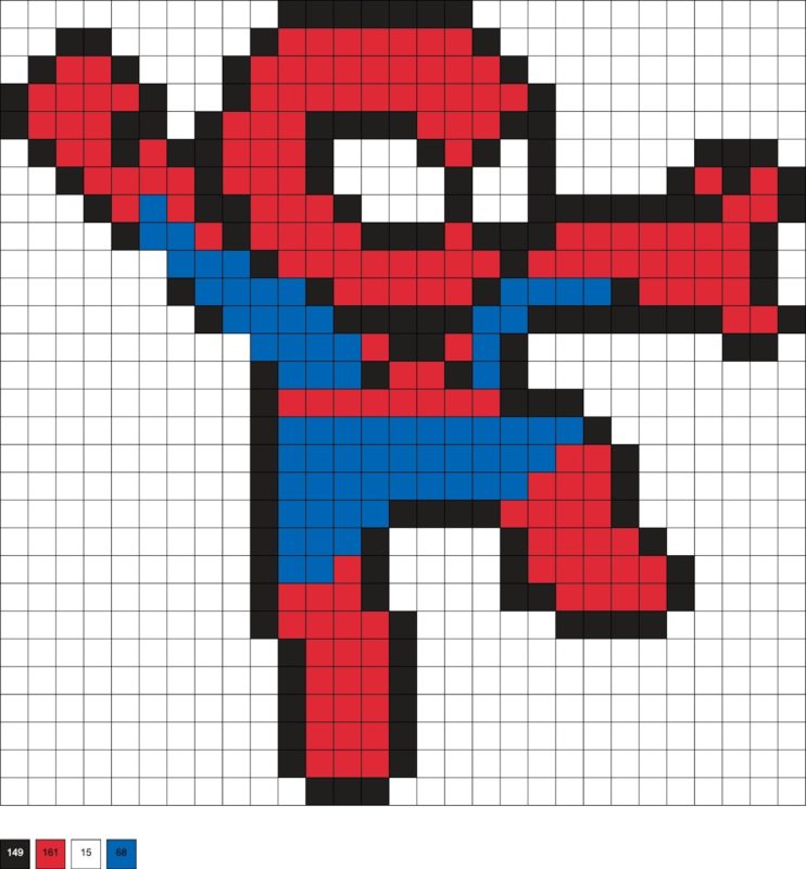 Spider Man Perler Beads (10+ Free Patterns) - DIY Candy