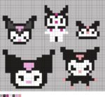 Kuromi Perler Beads (20+ Free Patterns) - DIY Candy