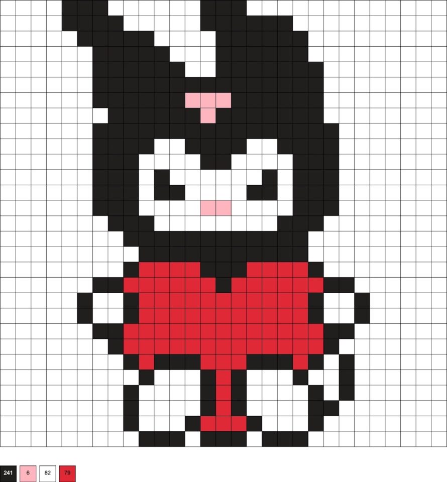 Kuromi Perler Beads (20+ Free Patterns) - DIY Candy