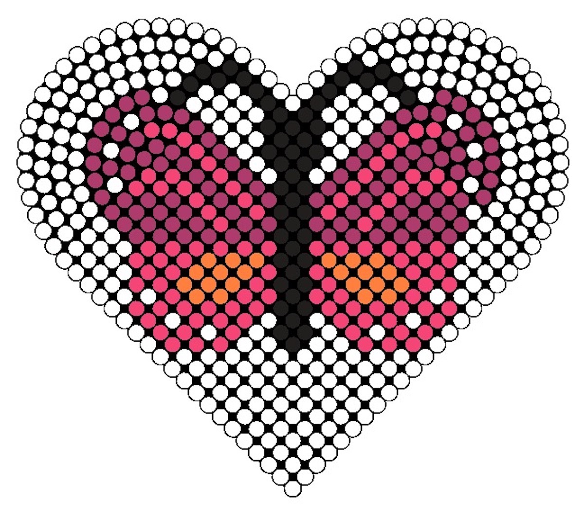 melty beads butterfly