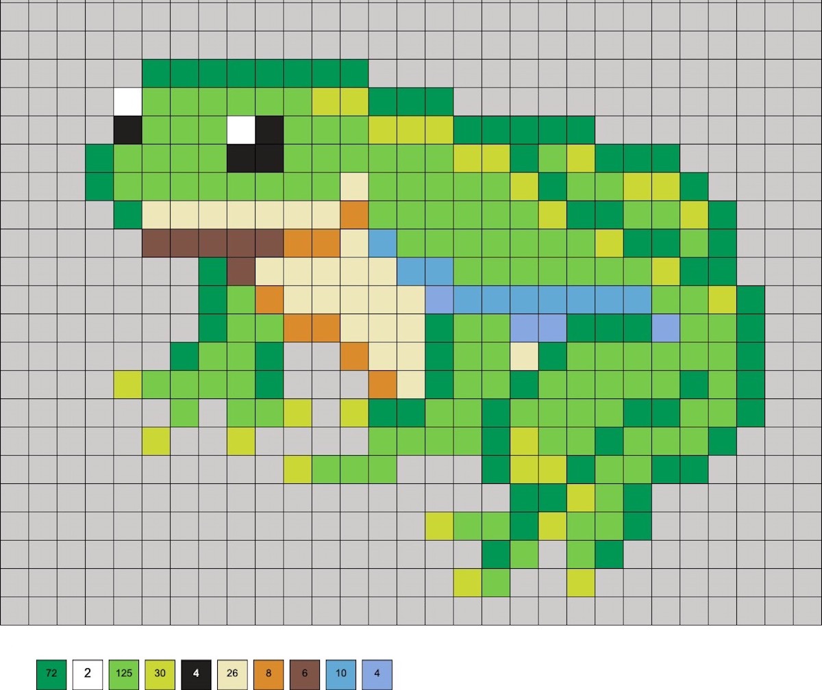melty beads frog