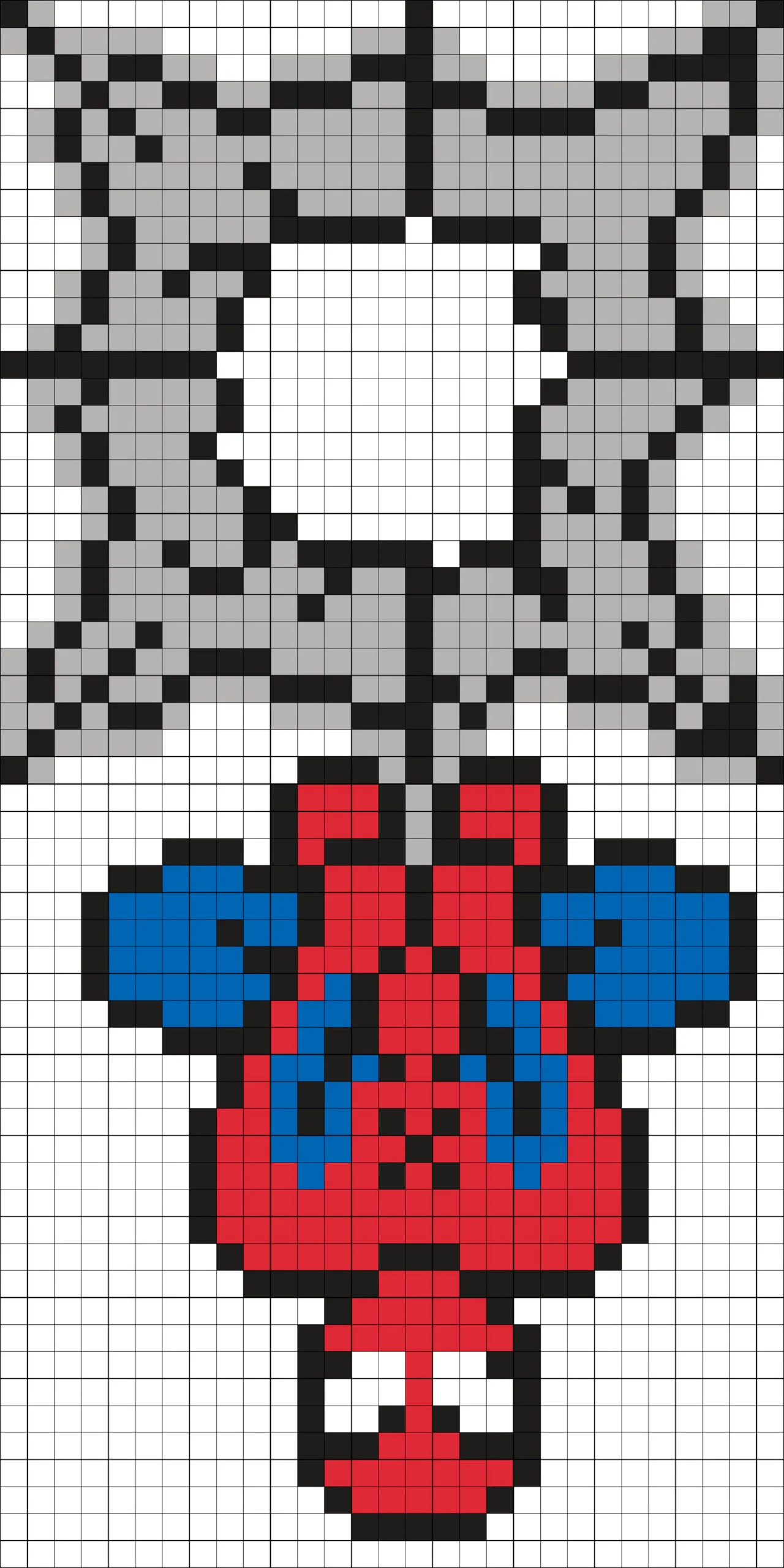 melty beads spiderman