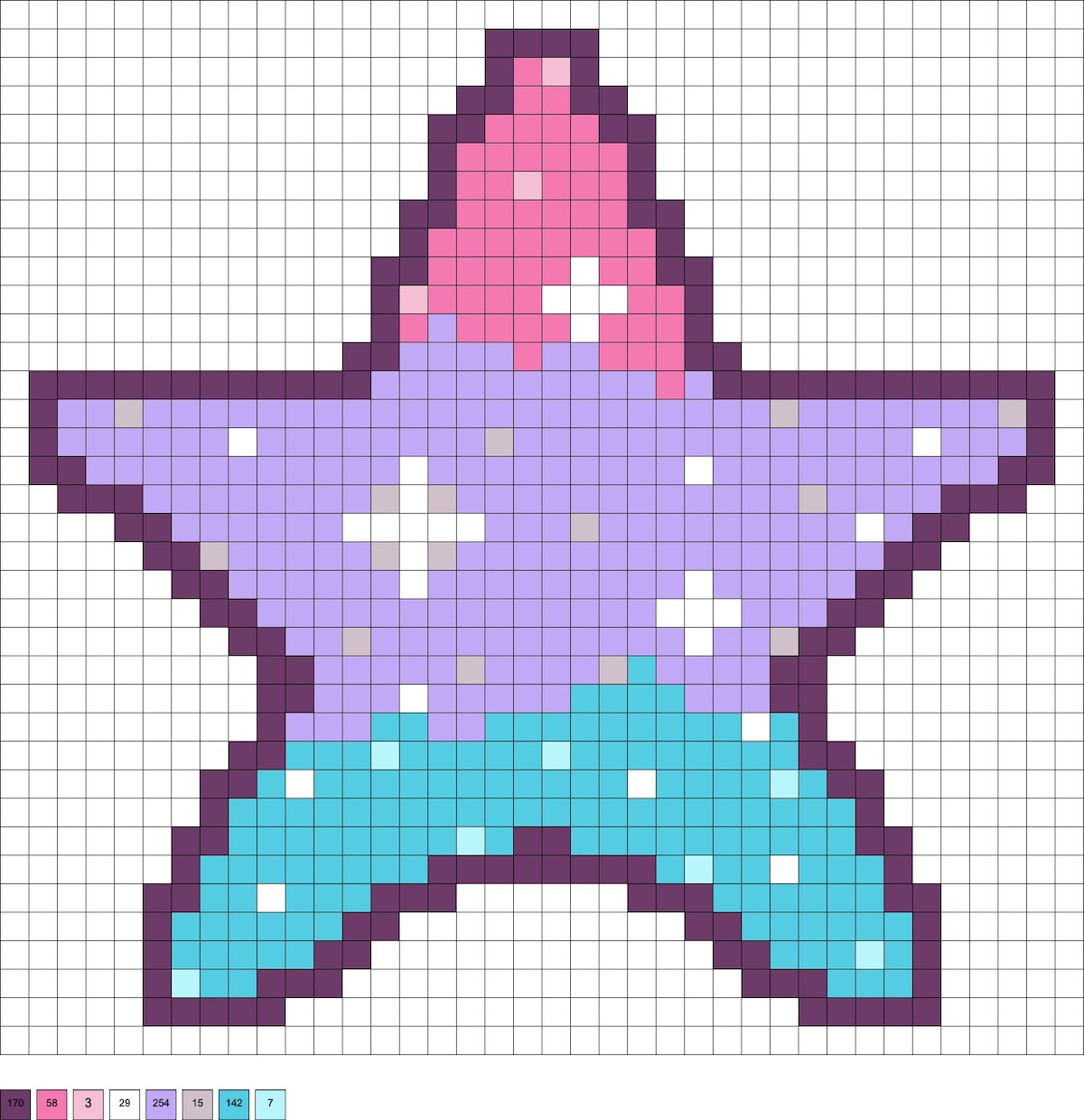 melty beads star