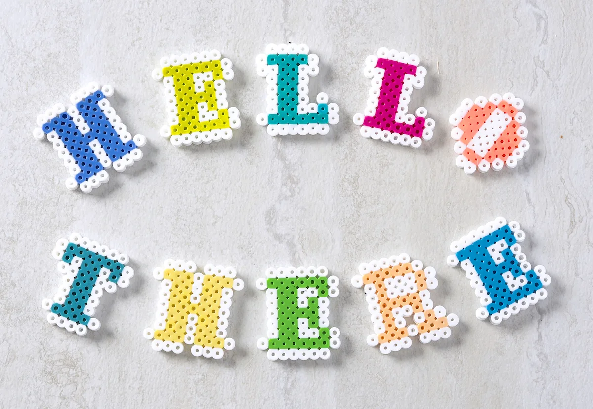 Perler Bead Letters (Six Alphabets) - DIY Candy