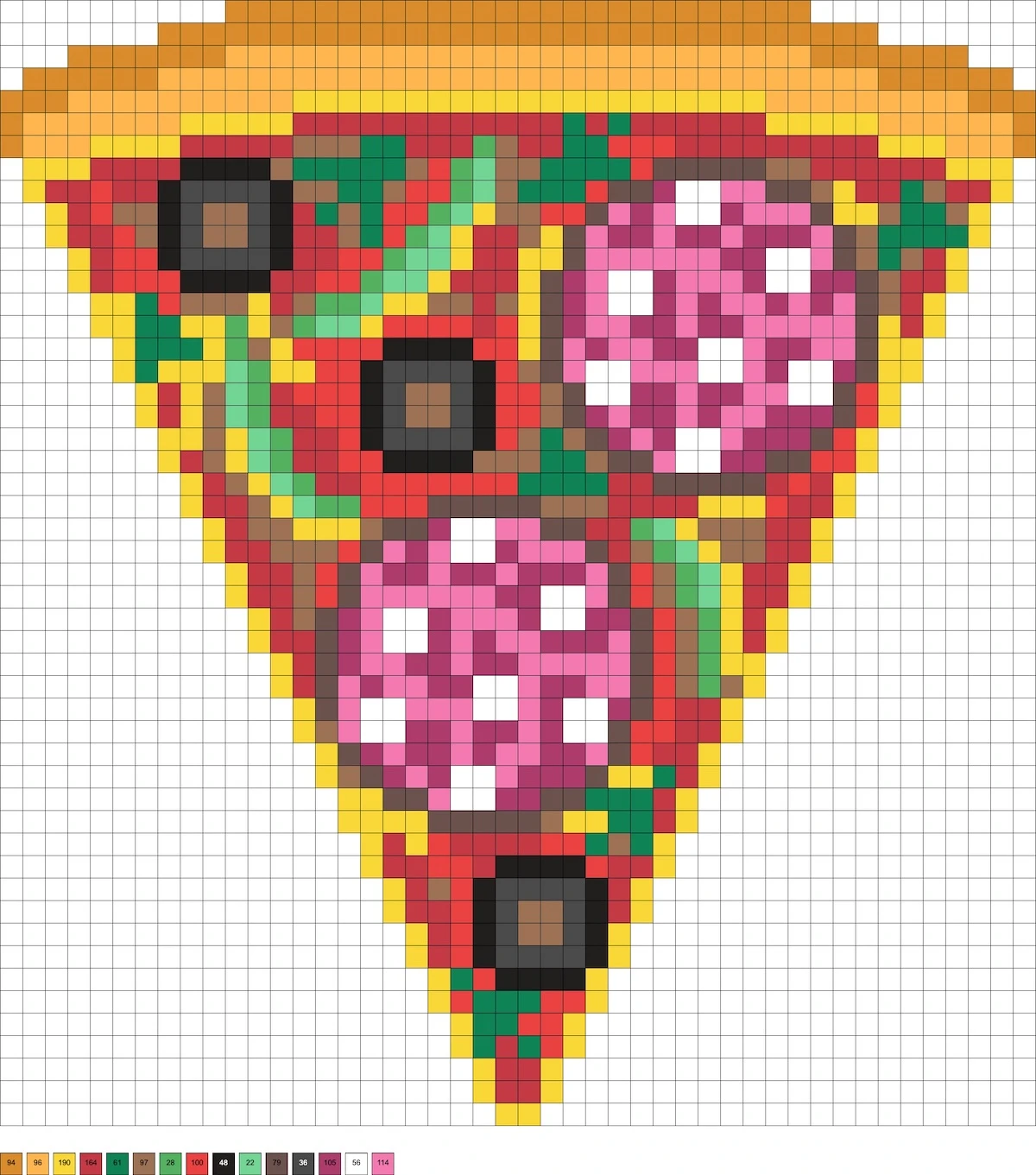 perler bead pizza