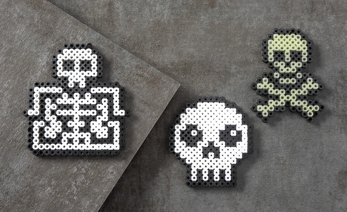 Halloween Theme, Melty Beads Kit, Make a Skull And/or a Spider