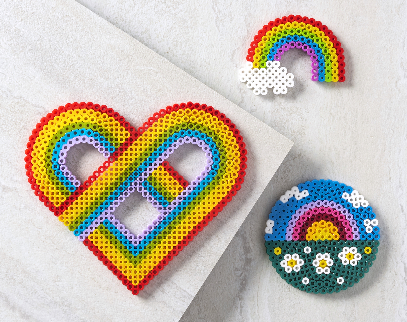 rainbow hama beads patterns