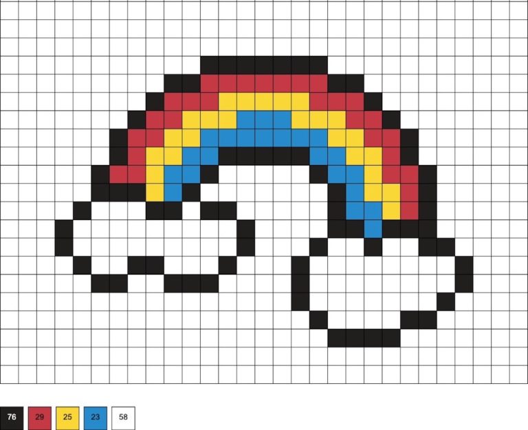 Rainbow Perler Beads (20+ Free Patterns) - DIY Candy