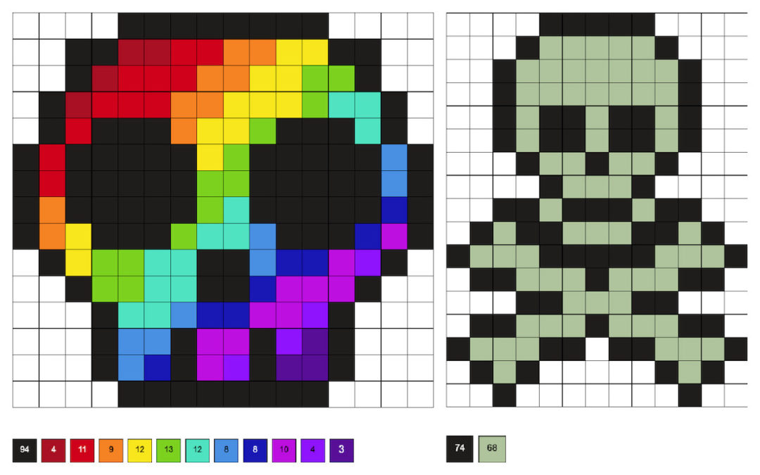 Skull Perler Beads (25+ Free Patterns) - DIY Candy