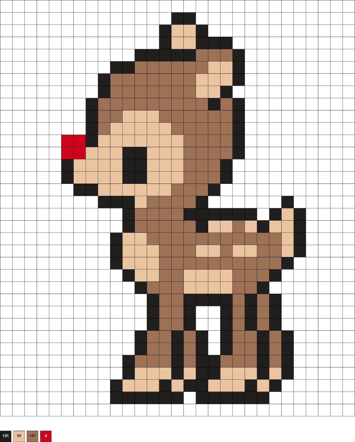 reindeer hama beads