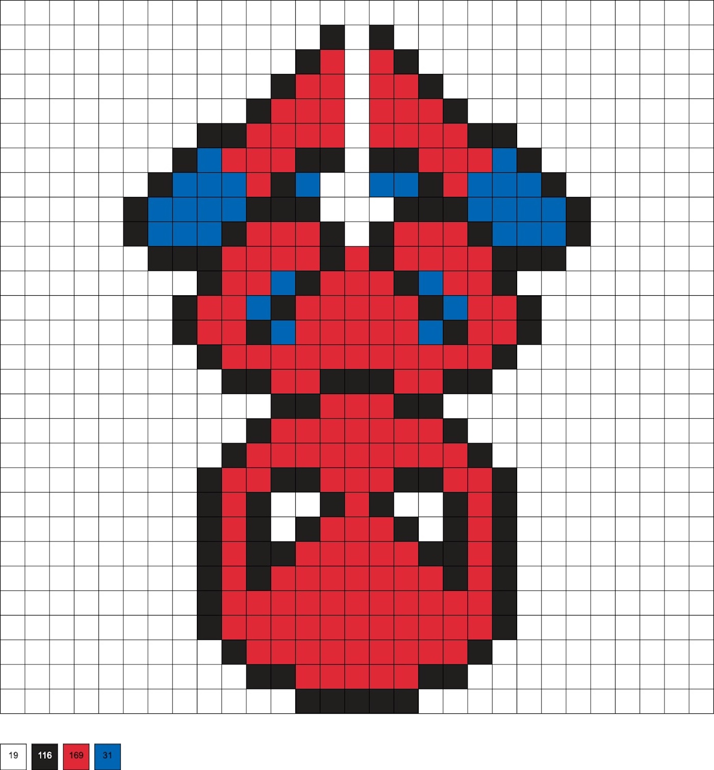 spiderman melty beads