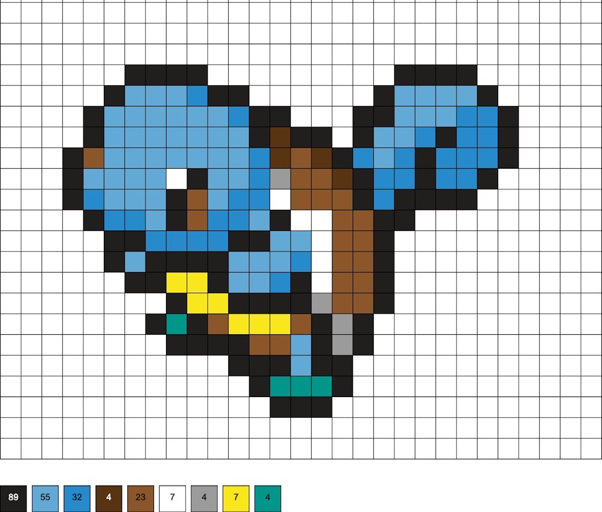 squirtle perler beads