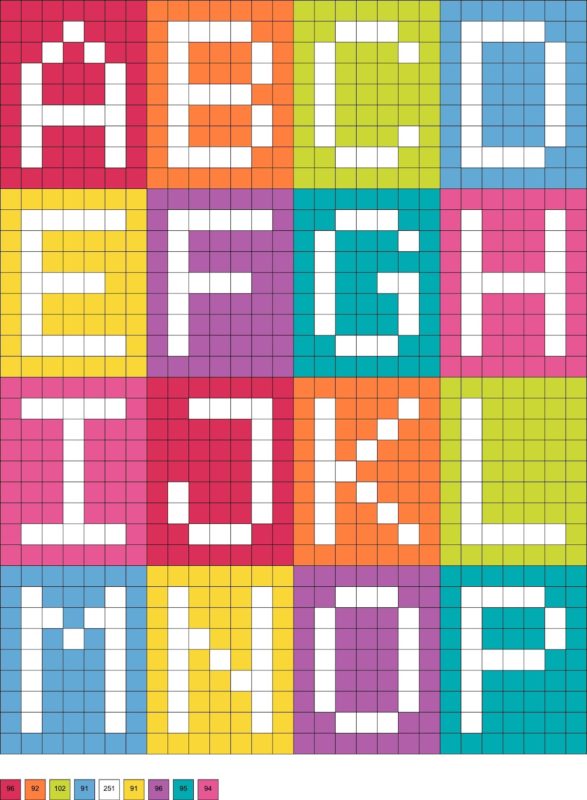 Perler Bead Letters (Six Alphabets) - DIY Candy