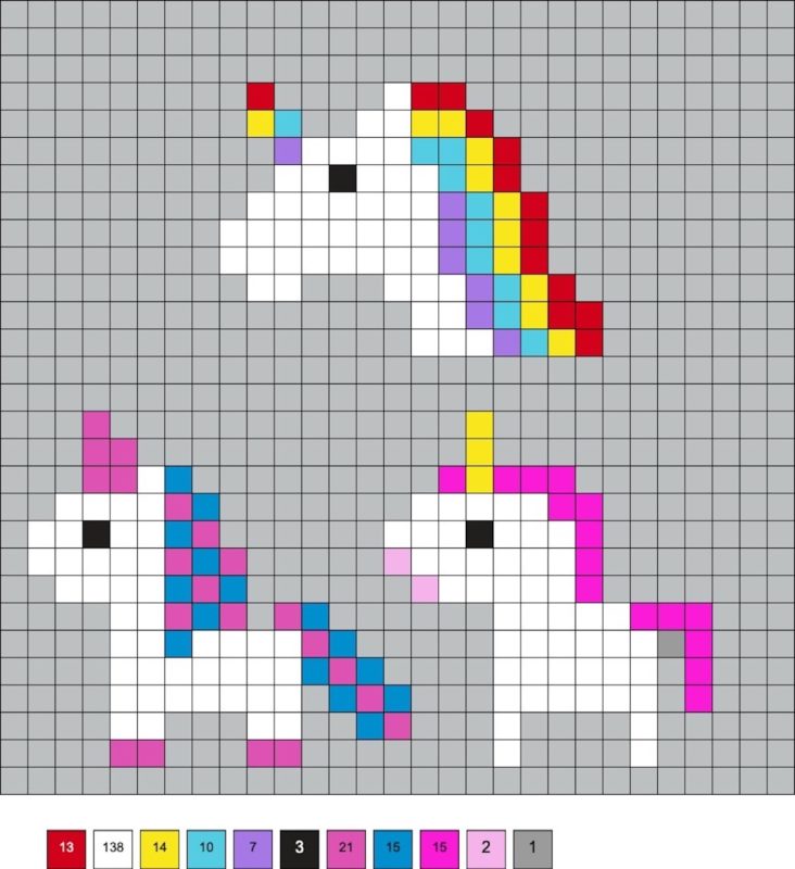 Unicorn Perler Beads (30+ Free Patterns) DIY Candy