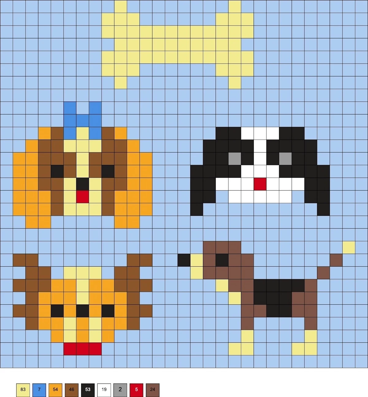 easy dog perler beads