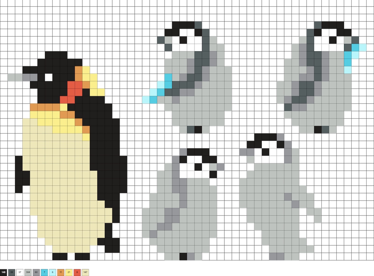 emperor penguin and babies