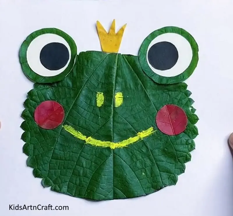 green leaf frog craft for kids