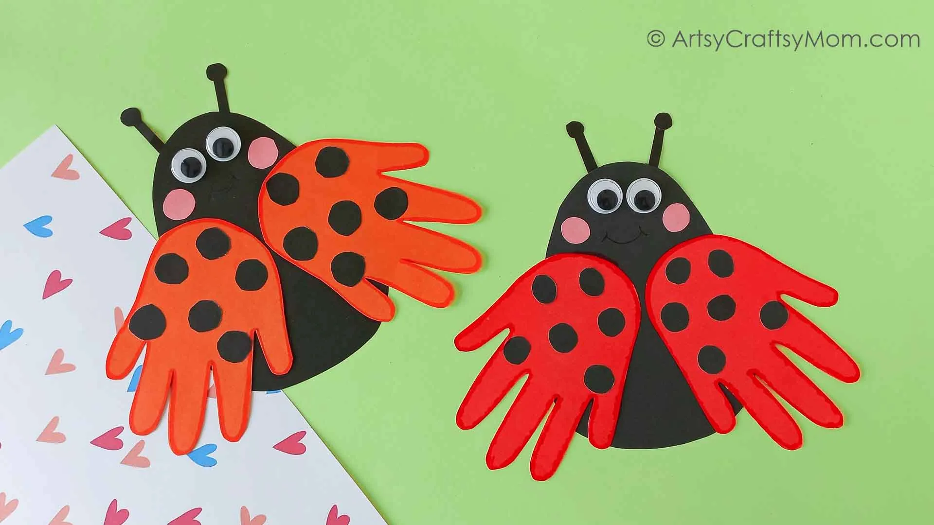 handprint ladybug craft