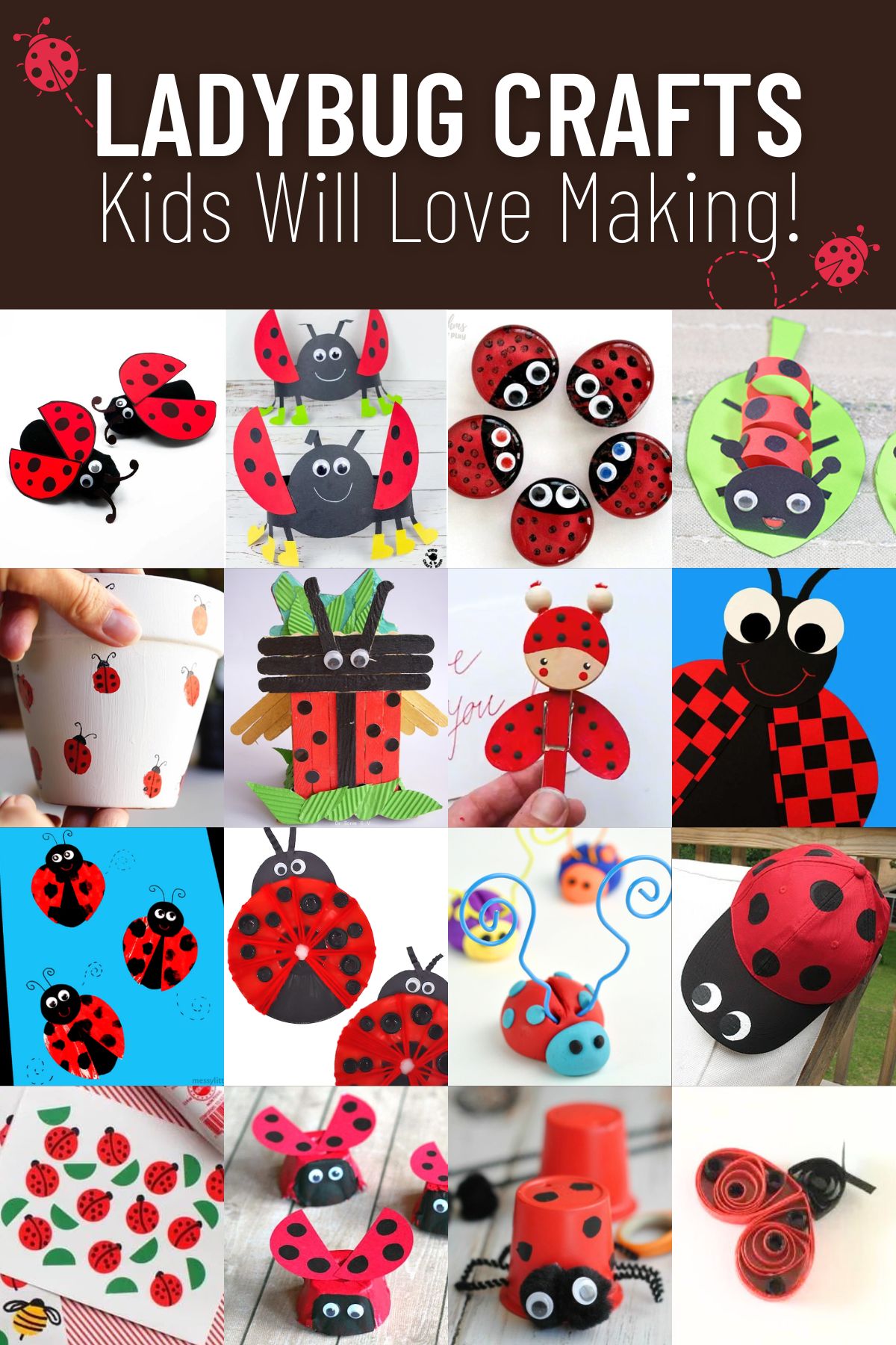 Ladybug Magnets Craft