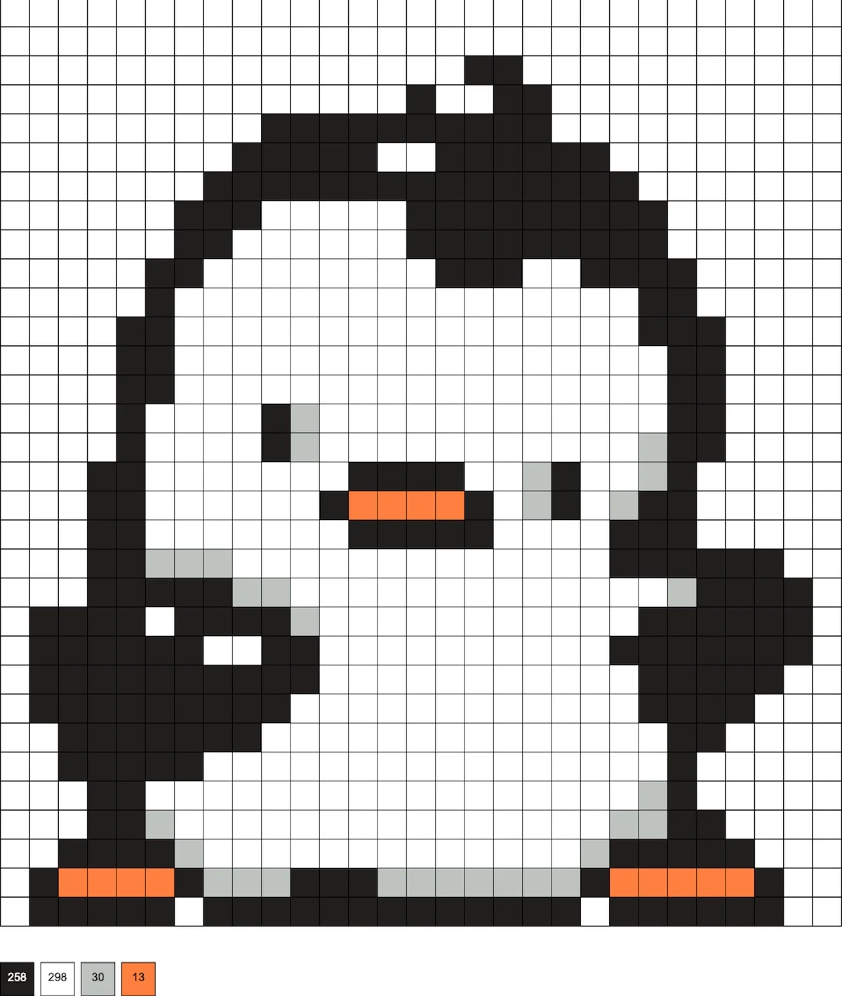 penguin fuse beads