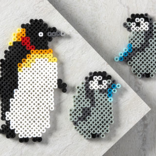 penguin perler beads